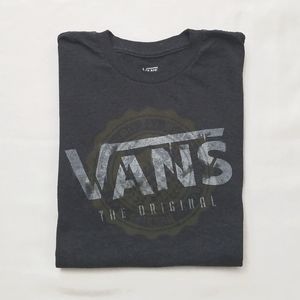 Vans Men's Gray Graphic T-Shirt - Size M
